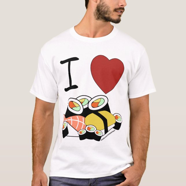 I heart Sushi T-Shirt (Front)