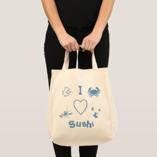 I Heart Sushi Tote Bag