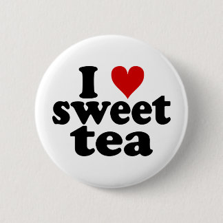 I Heart Sweet Tea 6 Cm Round Badge