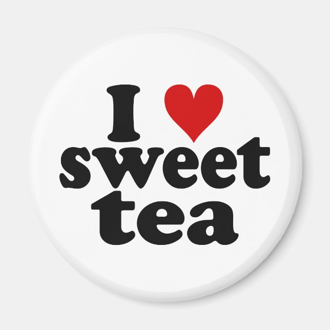 I Heart Sweet Tea Magnet (Front)