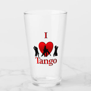 I Heart Tango Glass