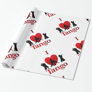 I Heart Tango Wrapping Paper
