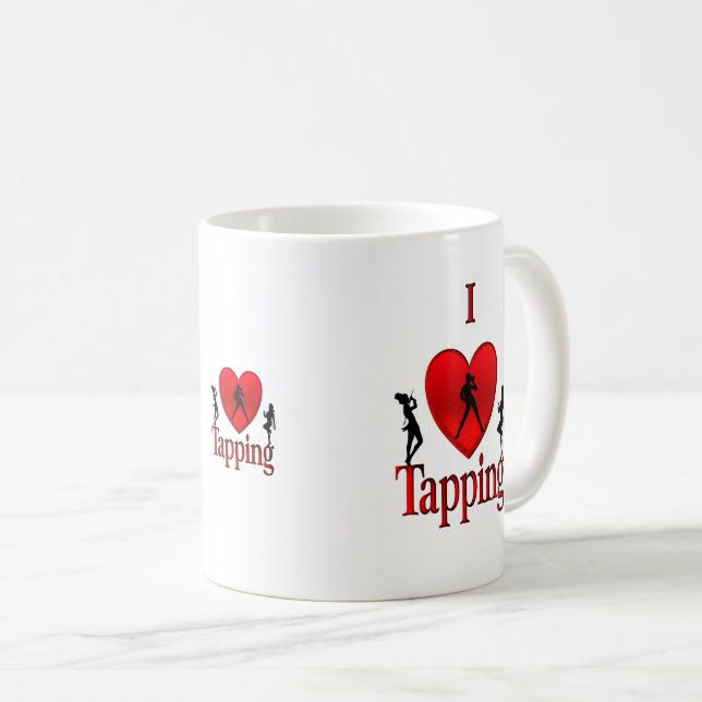 I Heart Tap Dance Coffee Mug (Front Right)