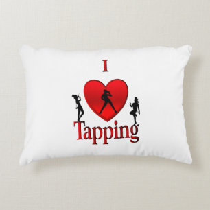 I Heart Tap Dance Decorative Cushion