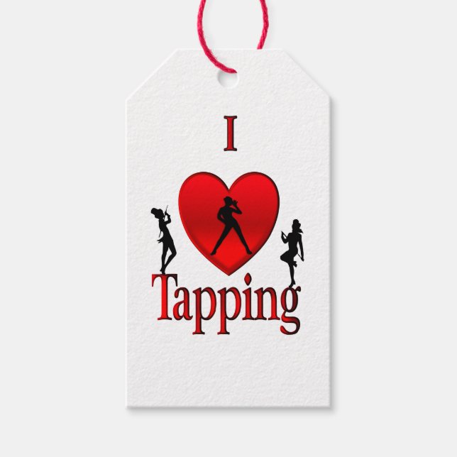 I Heart Tap Dance Gift Tags (Front)