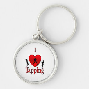 I Heart Tap Dance Key Ring