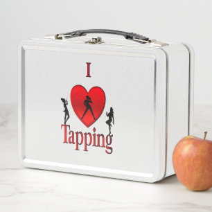 I Heart Tap Dance Metal Lunch Box