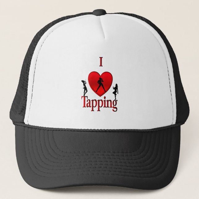 I Heart Tap Dance Trucker Hat (Front)