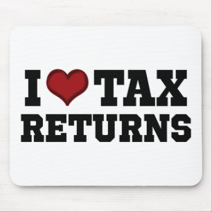 I Heart Tax Returns Mouse Pad