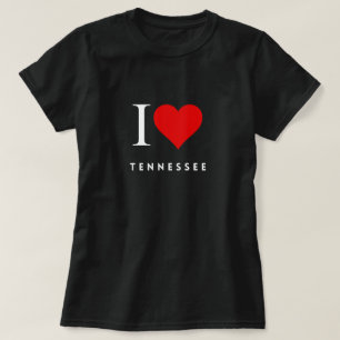 I Heart Tennessee blk Womens T-Shirt