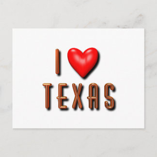 I Heart Texas Postcard