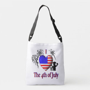 I Heart the 4th of July Crossbody Bag