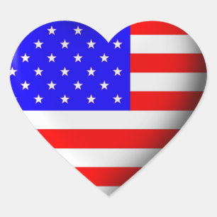 I Heart the 4th of July Sticker