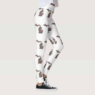 I heart the Great Lakes - Petoskey stone Leggings