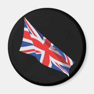 I Heart the UK/Union Jack Flag Magnet