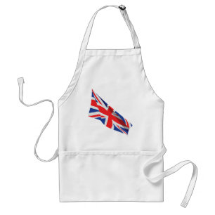 I Heart the UK/Union Jack Flag Standard Apron
