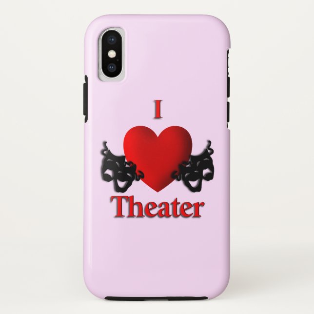 I Heart Theatre Case-Mate iPhone Case (Back)
