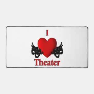 I Heart Theatre Desk Mat