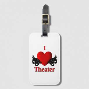 I Heart Theatre Luggage Tag
