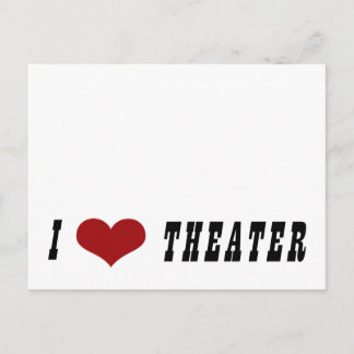 I Heart Theatre Postcard