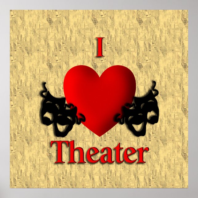 I Heart Theatre Poster (Front)