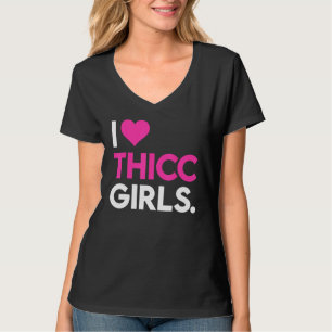 I Heart Thicc Girls  Workout Gym  Fitness Lifting T-Shirt