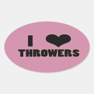 I Heart Throwers, Track and Field Stickers
