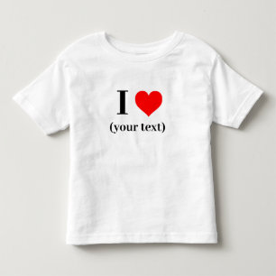 I HEART! Toddler Fine Jersey T-Shirt - White