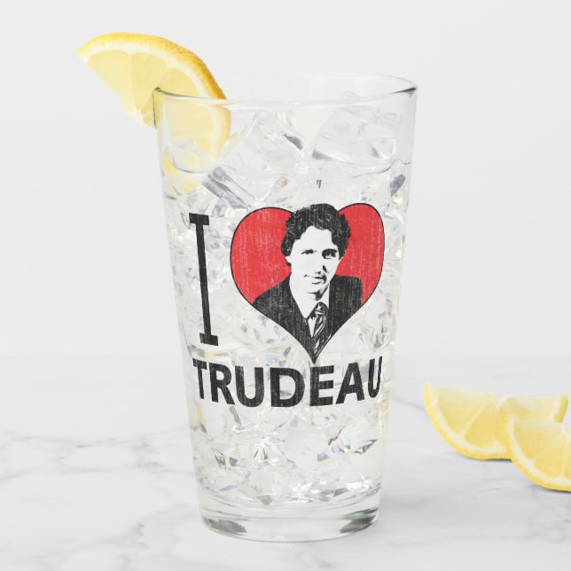 I Heart Trudeau Glass (Front Ice)