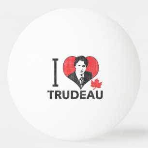 I Heart Trudeau Ping Pong Ball