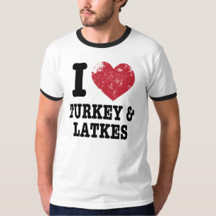 I Heart Turkeys Latkes T-Shirt