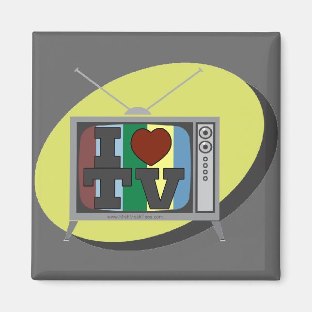I HEART TV MAGNET (Front)