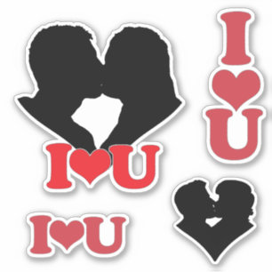 I Heart U Couple Scrap Book