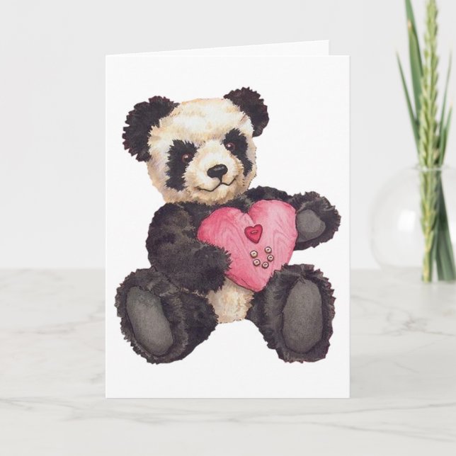 I Heart U Panda Card (Front)