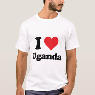 I Heart Uganda Love Country Souvenir Themed Stuff T-Shirt
