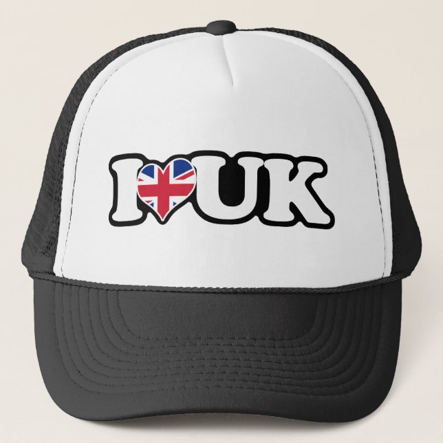 I Heart UK Trucker Hat (Front)