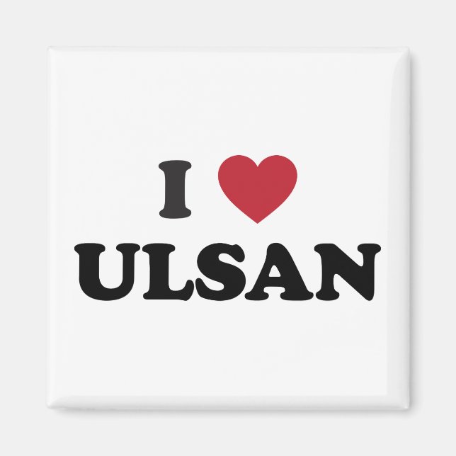I Heart Ulsan South Korea Magnet (Front)
