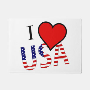 I Heart USA overlay dmt Doormat