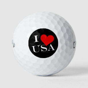 I Heart USA wt cwb gbcnt Golf Balls