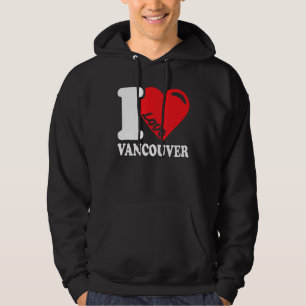 I Heart Vancouver Beautiful Canadian City I Love Hoodie