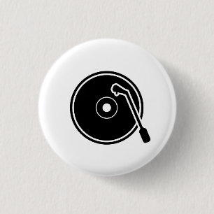 'I Heart Vinyl' Pictogram Button