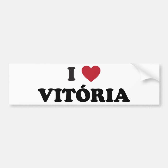 I Heart Vitória Brazil Bumper Sticker (Front)