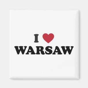 I Heart Warsaw Poland Magnet