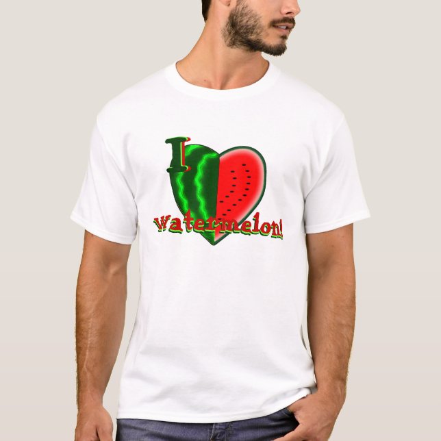 I (Heart) Watermelon T-Shirt (Front)