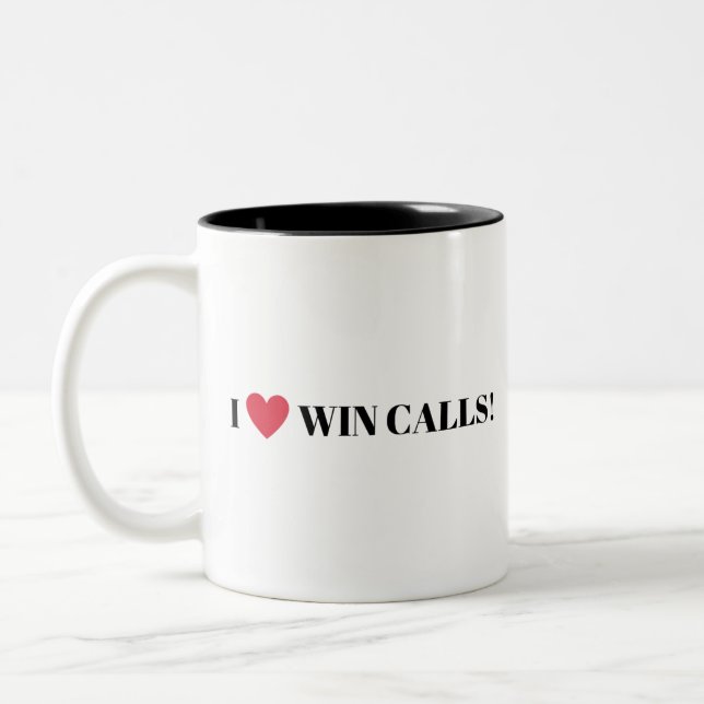 I HEART WIN CALLS_edited Two-Tone Coffee Mug (Left)