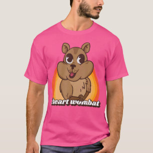 I Heart Wombat Wombat Animal Marsupials T-Shirt