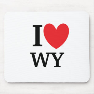 I Heart Wyoming Mousepad