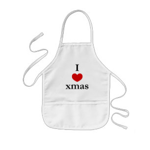 I heart Xmas - Christmas Kids Apron