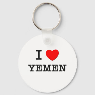 I HEART YEMEN KEY RING