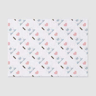 I Heart Yeti Cute Cartoon Snow Monster Tissue Paper